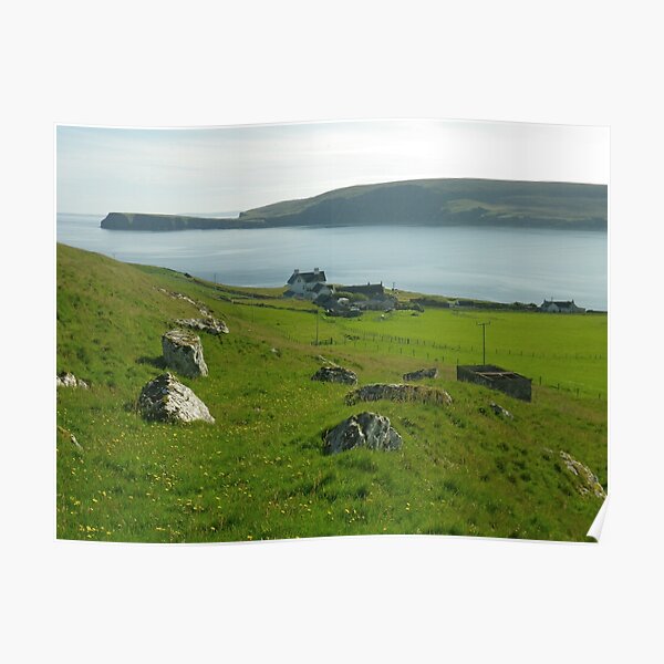 Fetlar - Cruss Hill, Shetland Islands Poster