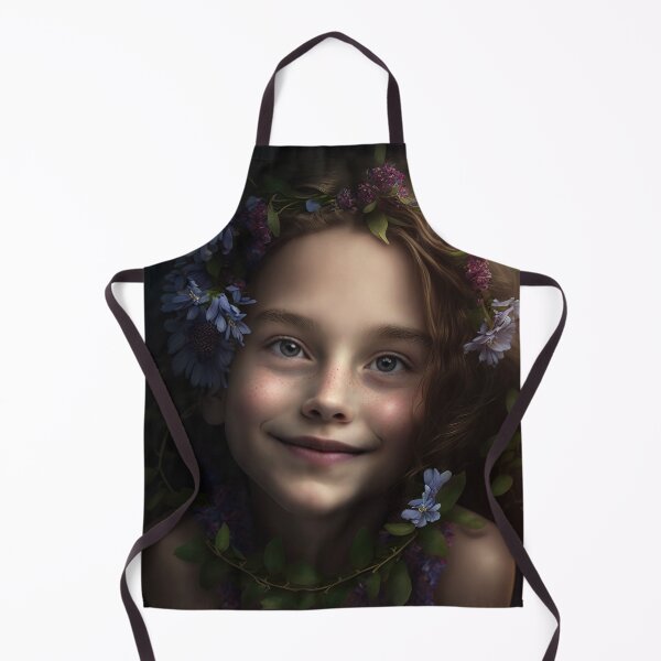 Item preview, A Young Child Wearing A Wreath of Flowers designed and sold by Daniel Leighton.