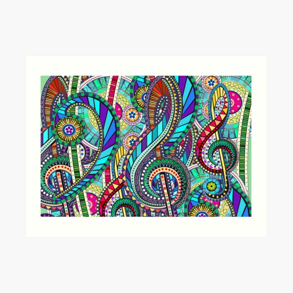 Music Carnival Design Art Print