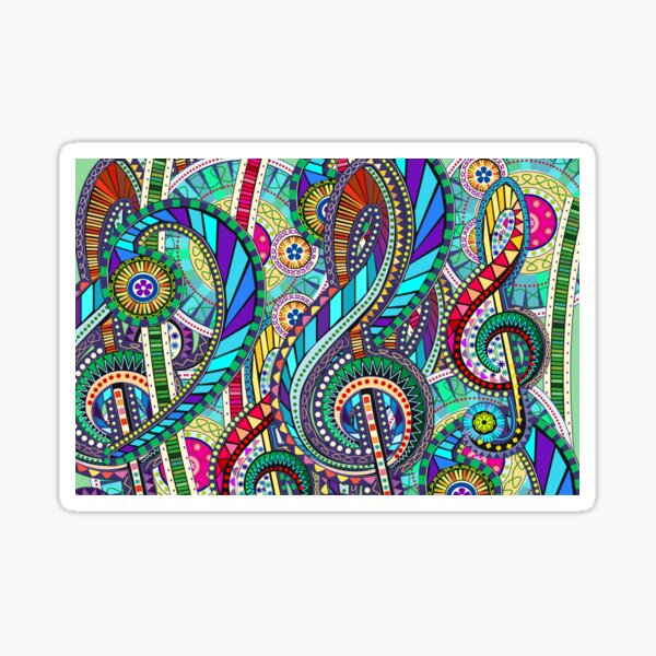 Music Carnival Design Sticker