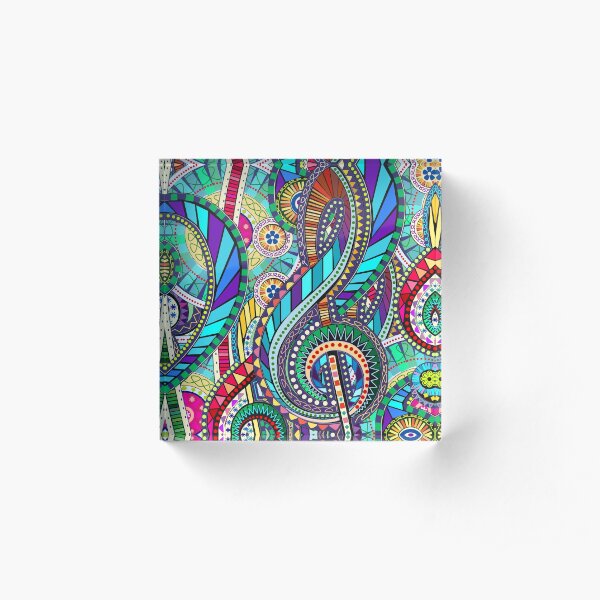 Music Carnival Design Acrylic Block