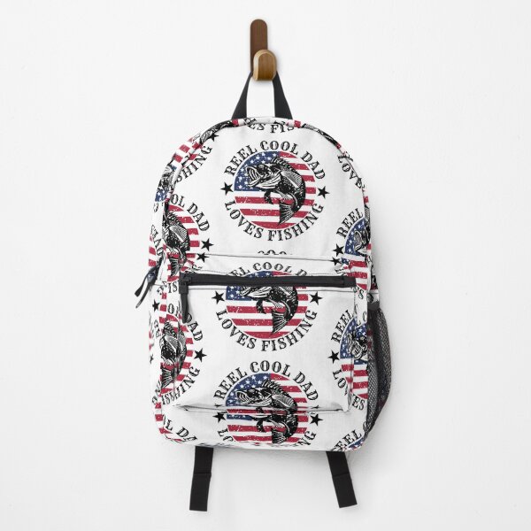 Item preview, Retro Vintage USA Flag Father Day Cool Dad Loves Fishing designed and sold by 27th-Tee.
