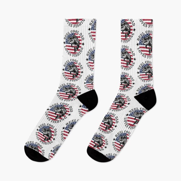 Item preview, Retro Vintage USA Flag Father Day Cool Dad Loves Fishing designed and sold by 27th-Tee.
