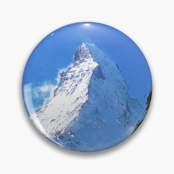 Item preview, Matterhorn Mountain Switzerland Zermatt, European Swiss Alps Mountains, Winter Matterhorn Landscape Oil Paint, Switzerland Highest Peak designed and sold by Paintcorner.