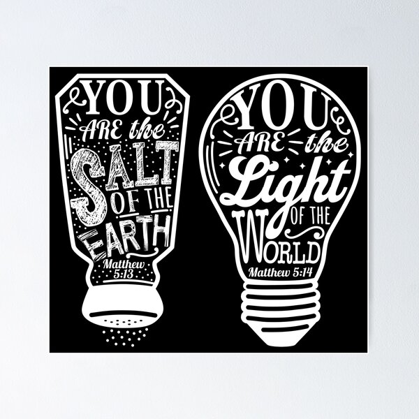 Item preview, You Are The Salt Of The Earth And Light Of The World - Matthew 5:13-14 designed and sold by plushism.