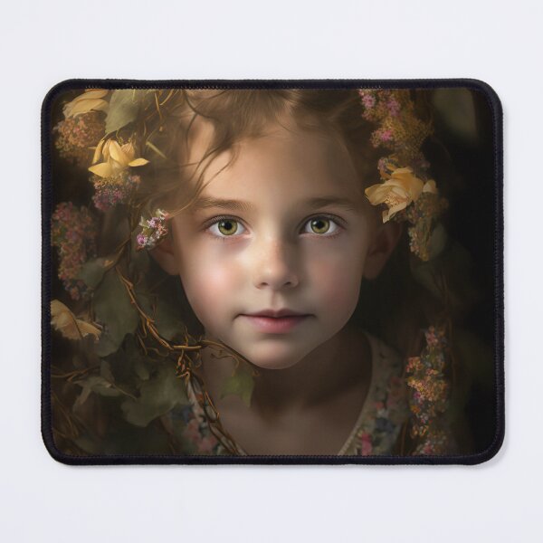 Item preview, A Young Child Surrounded by A Garland of Flowers designed and sold by Daniel Leighton.