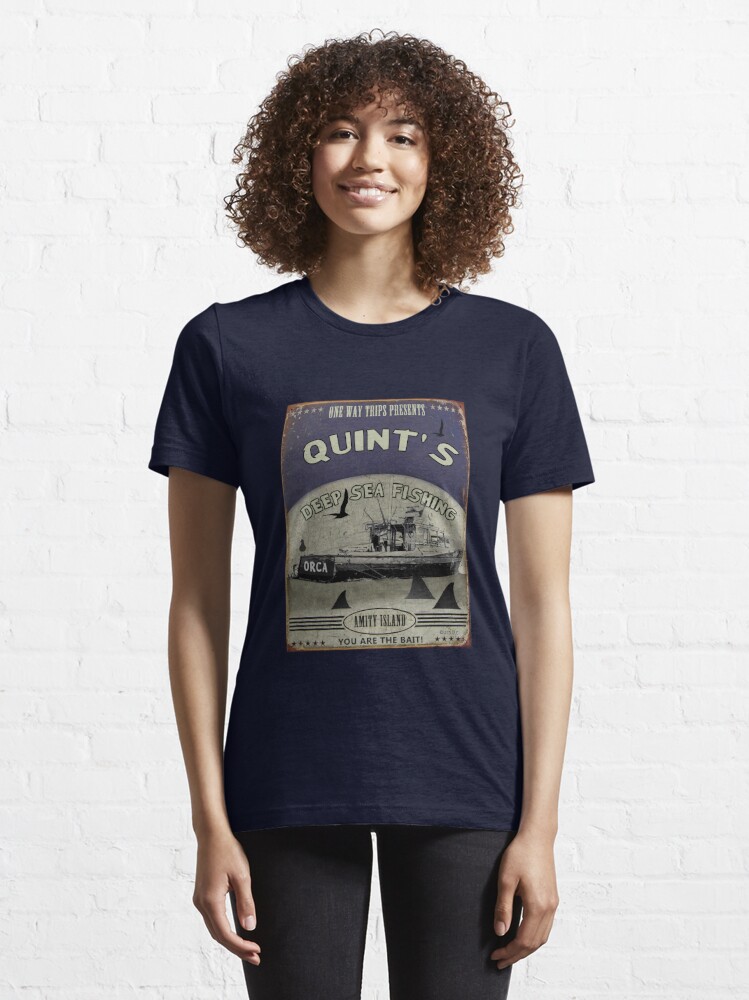 Quints Shark Fishing Essential T-Shirt for Sale by The Aloof