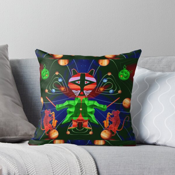Item preview, BIG CHRISTMAS CONCERT FROM THE UNIVERSE OF A FUNNY RACOON CONDUCTOR - ABSTRACT ANIMAL MUSICIANS LOVER - JAZZ SAXOPHONIST RATS SWINGING BETWEEN PLANETS designed and sold by Ralek.
