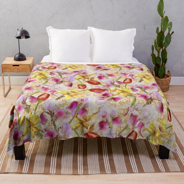 Item preview, Daffodils, Tulips and Irises Watercolor Pattern Artwork designed and sold by Tina Veenstra.