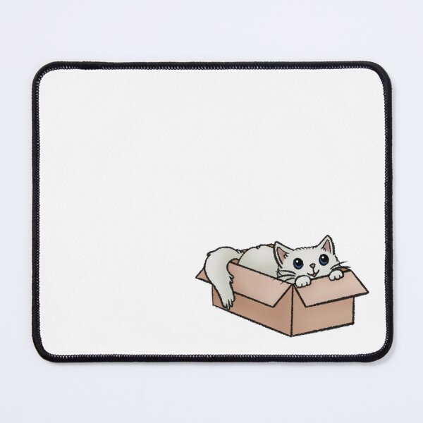 Item preview, Cute White Cat In A Box designed and sold by Zephyr-Studio.