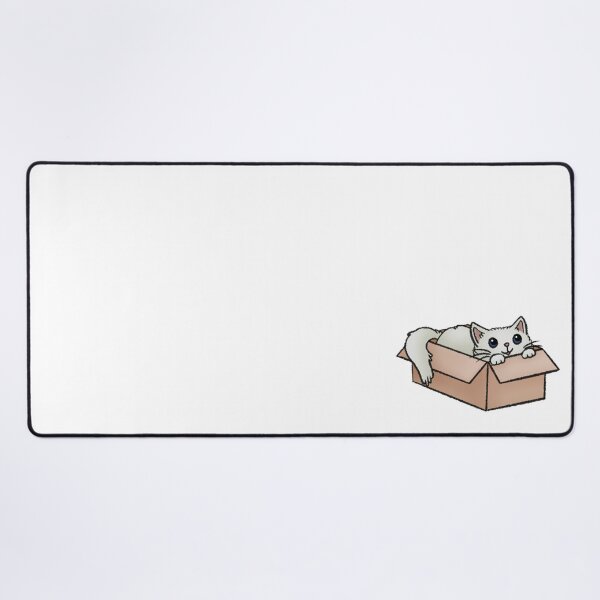 Item preview, Cute White Cat In A Box designed and sold by Zephyr-Studio.