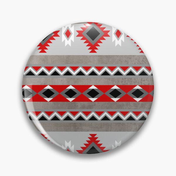 Item preview, Native American Tribal Pattern - Grey, Red, and Black designed and sold by handsoftime2020.