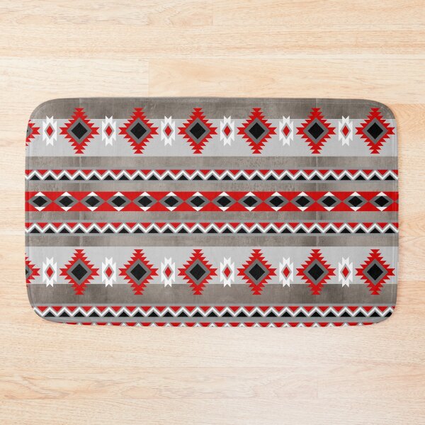 Item preview, Native American Tribal Pattern - Grey, Red, and Black designed and sold by handsoftime2020.