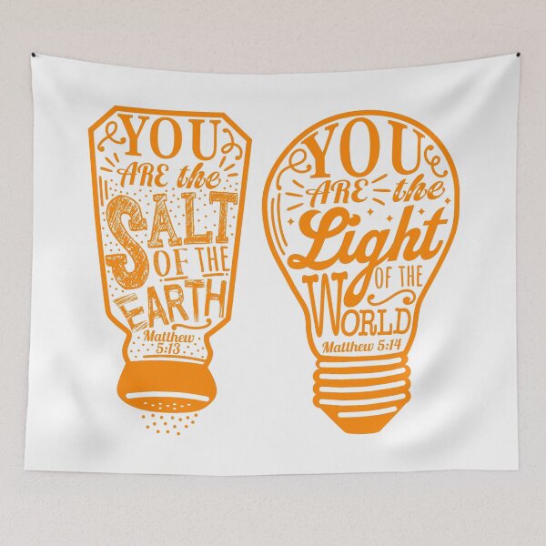 Item preview, You Are The Salt Of The Earth And Light Of The World - Matthew 5:13-14 designed and sold by plushism.