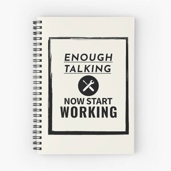 Item preview, Enough talking now start work designed and sold by Innet.