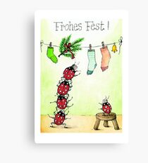 Weihnachten - Lasst uns feiern! Canvas Print