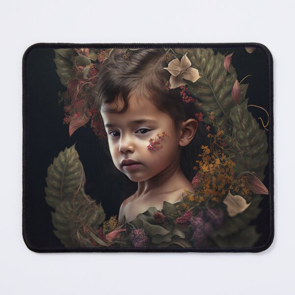 Item preview, A Young Child Surrounded by A Garden of Flowers designed and sold by Daniel Leighton.