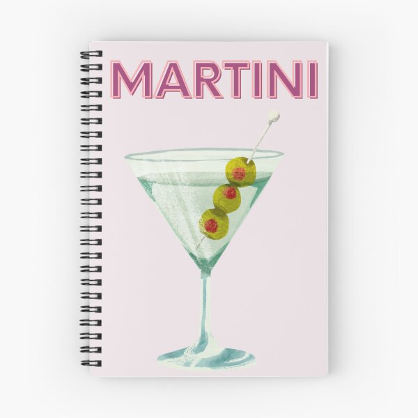 Item preview, Cute Feminine Y2k Girly Martini Cocktail Print designed and sold by Femme Pastel Collective.