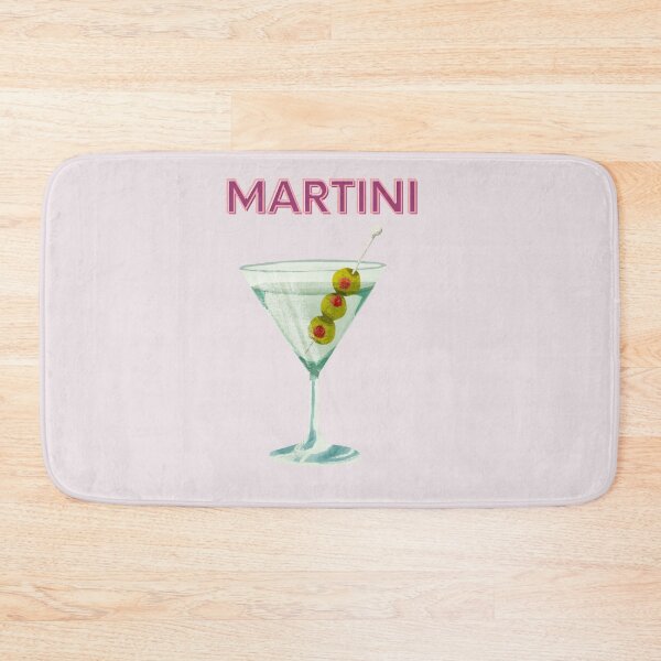 Item preview, Cute Feminine Y2k Girly Martini Cocktail Print designed and sold by Femme Pastel Collective.