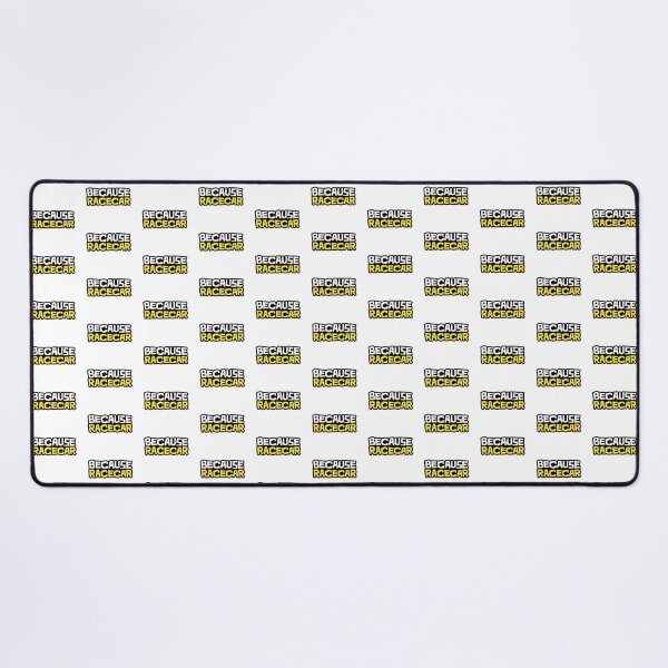 Item preview, Because Racecar - Black borders with yellow text designed and sold by ApexFibers.