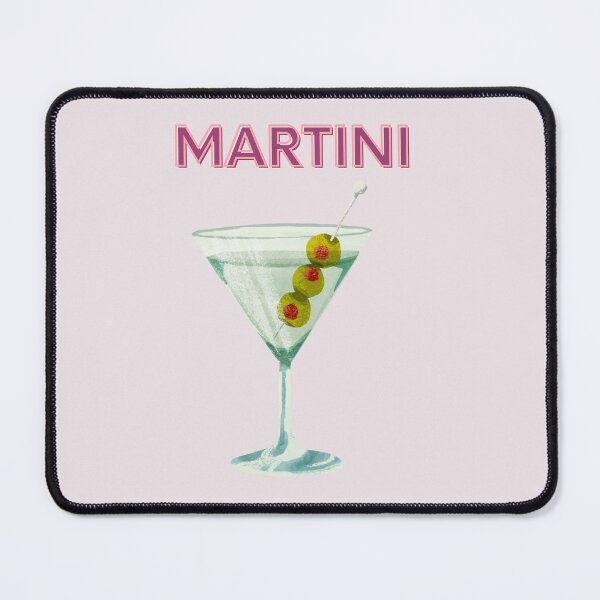 Item preview, Cute Feminine Y2k Girly Martini Cocktail Print designed and sold by Femme Pastel Collective.
