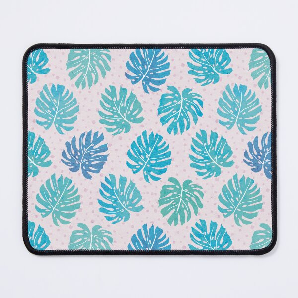 Item preview, Blue green monstera designed and sold by inkbearblue.
