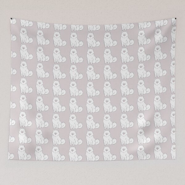 Item preview, Samoyed cute illustration  designed and sold by Yarafantasyart.