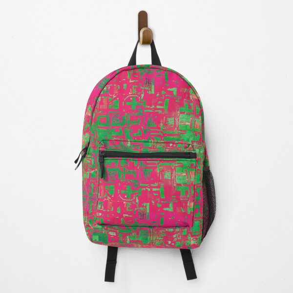 Item preview, Hint of Hieroglyph Kaleidoscopic Seamless Pattern Pink and Green designed and sold by Reconocer.