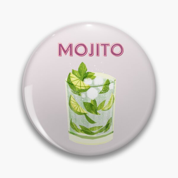 Item preview, Cute Feminine Y2k Girly Mojito Cocktail Print designed and sold by Femme Pastel Collective.