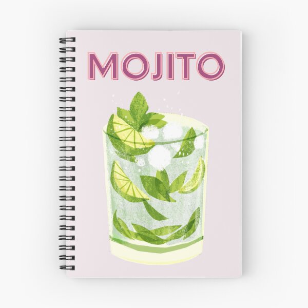 Item preview, Cute Feminine Y2k Girly Mojito Cocktail Print designed and sold by Femme Pastel Collective.