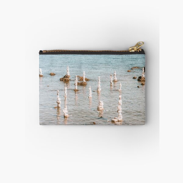Item preview, Balanced Stones, Antibes Beach, France Sea Print, Balance Rocks Sea designed and sold by radub85.