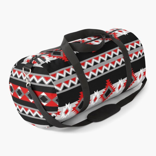 Item preview, Southwestern Aztec Tribal Pattern - Black, Gray, And Red designed and sold by handsoftime2020.