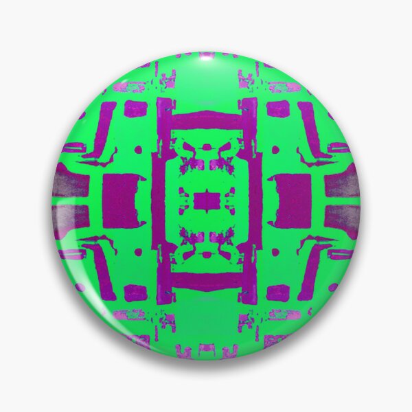 Item preview, Hint of Hieroglyph Kaleidoscopic Seamless Pattern Purple and Green designed and sold by Reconocer.