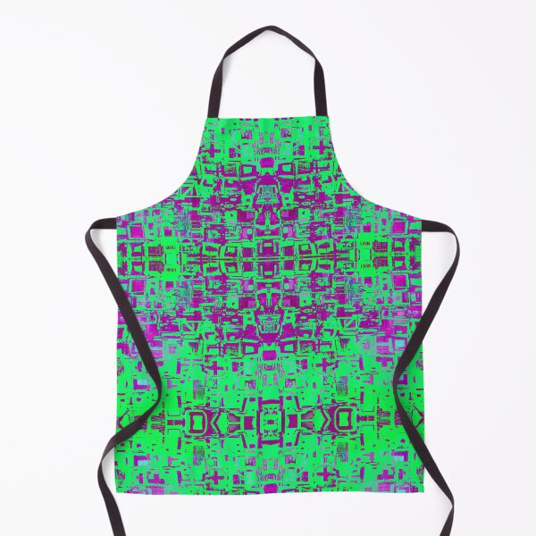 Item preview, Hint of Hieroglyph Kaleidoscopic Seamless Pattern Purple and Green designed and sold by Reconocer.