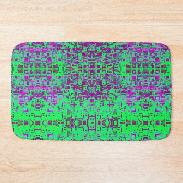 Item preview, Hint of Hieroglyph Kaleidoscopic Seamless Pattern Purple and Green designed and sold by Reconocer.