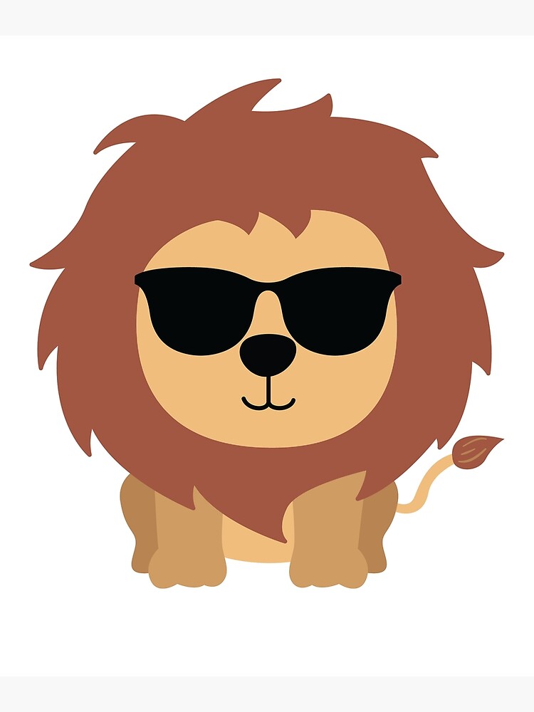 lion-emoji-metal-print-for-sale-by-hippoemo-redbubble