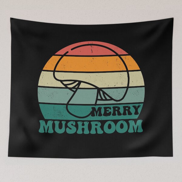Item preview, Merry Mushroom Lover Retro Sunset designed and sold by 27th-Tee.