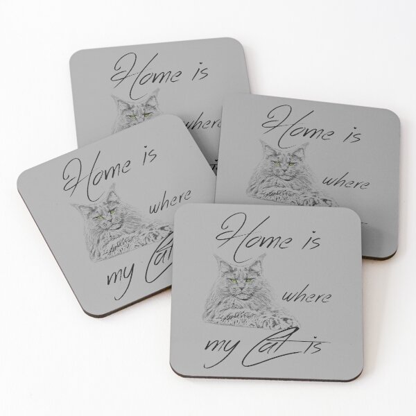 Item preview, Home is where my cat is designed and sold by GNDesign.