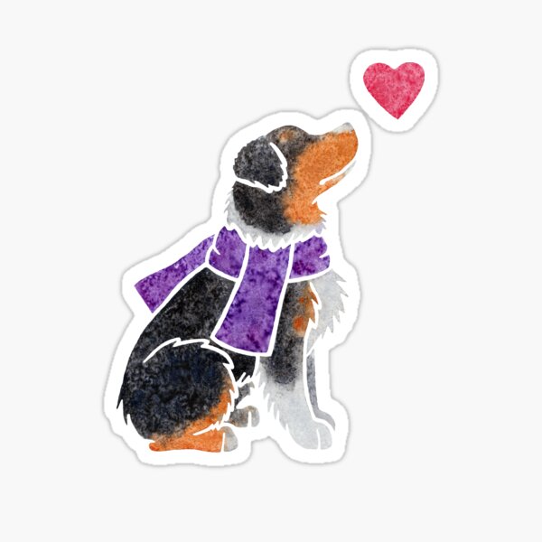 Watercolour Aussie (tricolour) Sticker