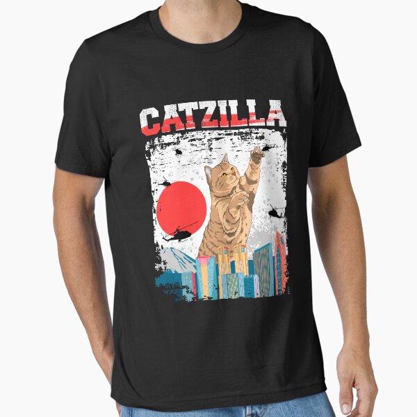 Item preview, catzilla cat retro cat lover designed and sold by Ibu83.