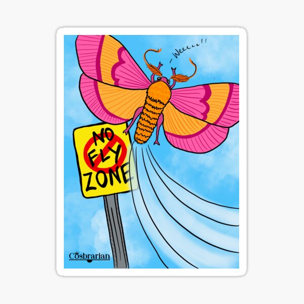 Beautiful Rule-Breaking Moth Galentine Sticker