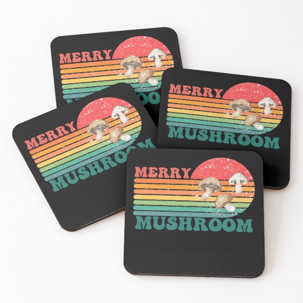 Item preview, Retro  Vintage Merry Mushroom Sunset Strips Mushrooms  designed and sold by 27th-Tee.