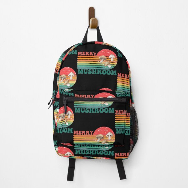 Item preview, Retro Vintage Merry Mushroom Sunset Strips Mushrooms designed and sold by 27th-Tee.
