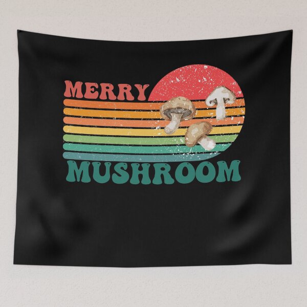 Item preview, Retro  Vintage Merry Mushroom Sunset Strips Mushrooms  designed and sold by 27th-Tee.