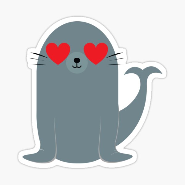 "Seal Emoji " Sticker by HippoEmo Redbubble