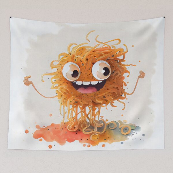 Item preview, Cute Ramen Noodle Monster designed and sold by CGSGraphics.