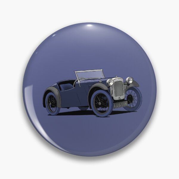 Item preview, Austin 7 Vintage Car in blue designed and sold by Webazoot Industries - Car Art.