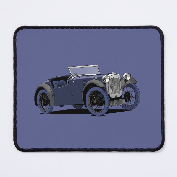 Item preview, Austin 7 Vintage Car in blue designed and sold by Webazoot Industries - Car Art.