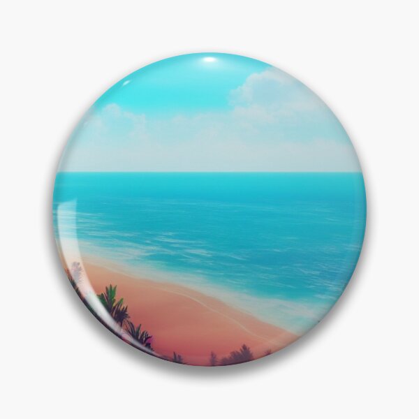 Item preview, Vaporwave Ocean Beach View Horizon designed and sold by DesignerKin.