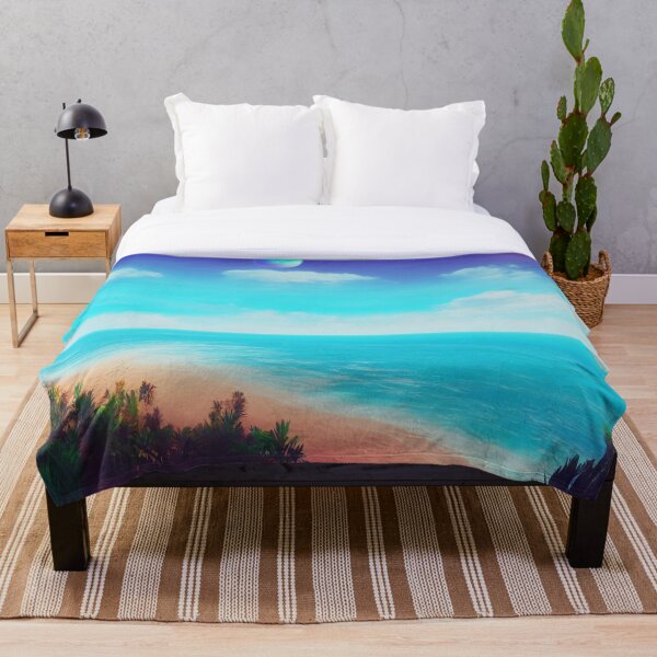 Item preview, Vaporwave Ocean Beach View Horizon designed and sold by DesignerKin.